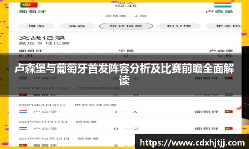 卢森堡与葡萄牙首发阵容分析及比赛前瞻全面解读